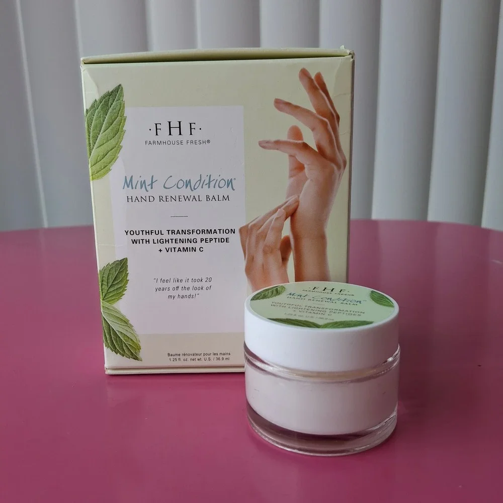 Farmhouse Fresh Mint Condition Hand Renewal Balm 1.25 oz Vitamin C Peptides